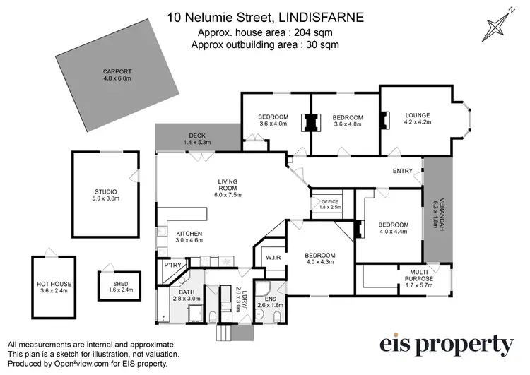Floorplan of Homely house listing, 10 Nelumie Street, Lindisfarne TAS 7015