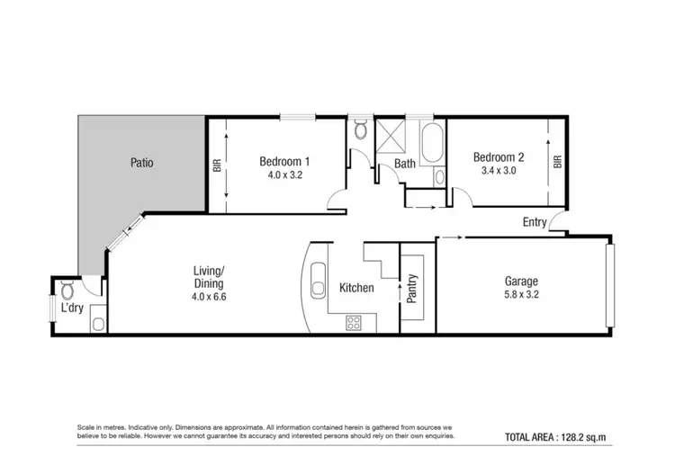 Floorplan of Homely unit listing, 2/11 Macintosh Street, Hermit Park QLD 4812