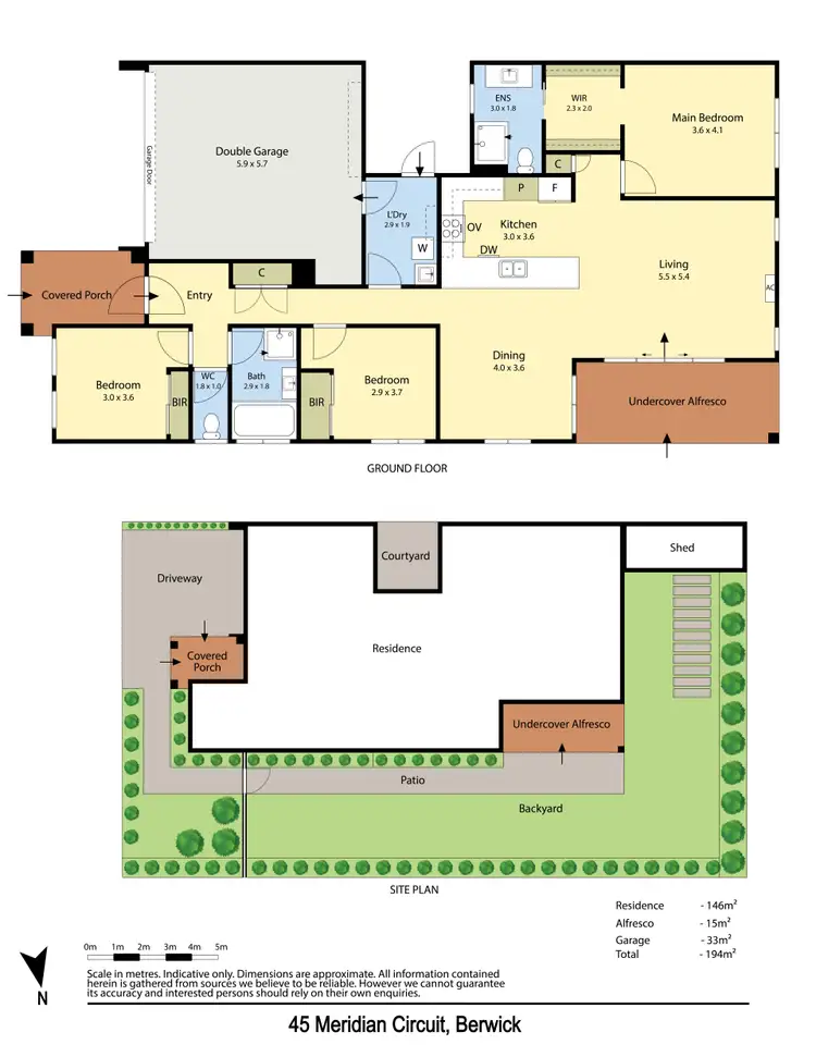 Floorplan of Homely house listing, 45 Meridian Circuit, Berwick VIC 3806