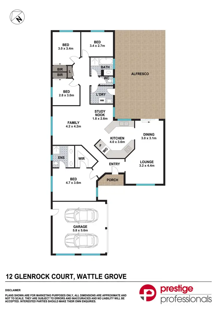 Floorplan of Homely house listing, 12 Glenrock Court, Wattle Grove NSW 2173