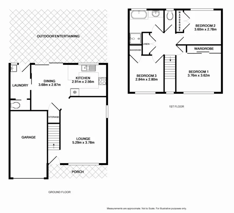 Floorplan of Homely semi-detached listing, 2/12 Crestview Place, Cranebrook NSW 2749