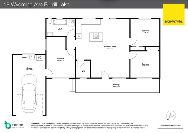 Floorplan of Homely house listing, 18 Wyoming Avenue, Burrill Lake NSW 2539