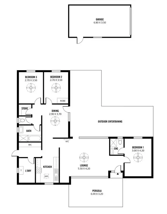 Floorplan of Homely house listing, 10 Gurumbi Crescent, Munno Para SA 5115