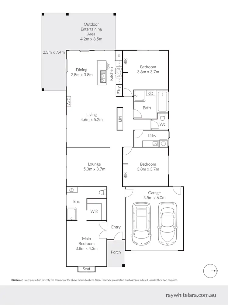 Floorplan of Homely house listing, 3 Musk Duck Court, Lara VIC 3212