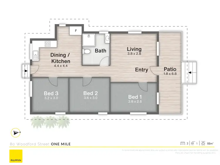 Floorplan of Homely house listing, 80 Woodford Street, One Mile QLD 4305