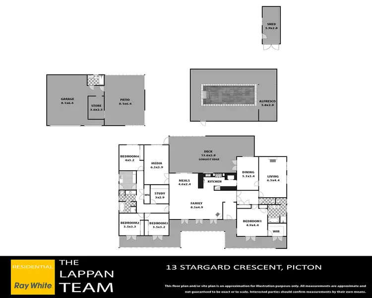 Floorplan of Homely house listing, 13 Stargard Crescent, Picton NSW 2571