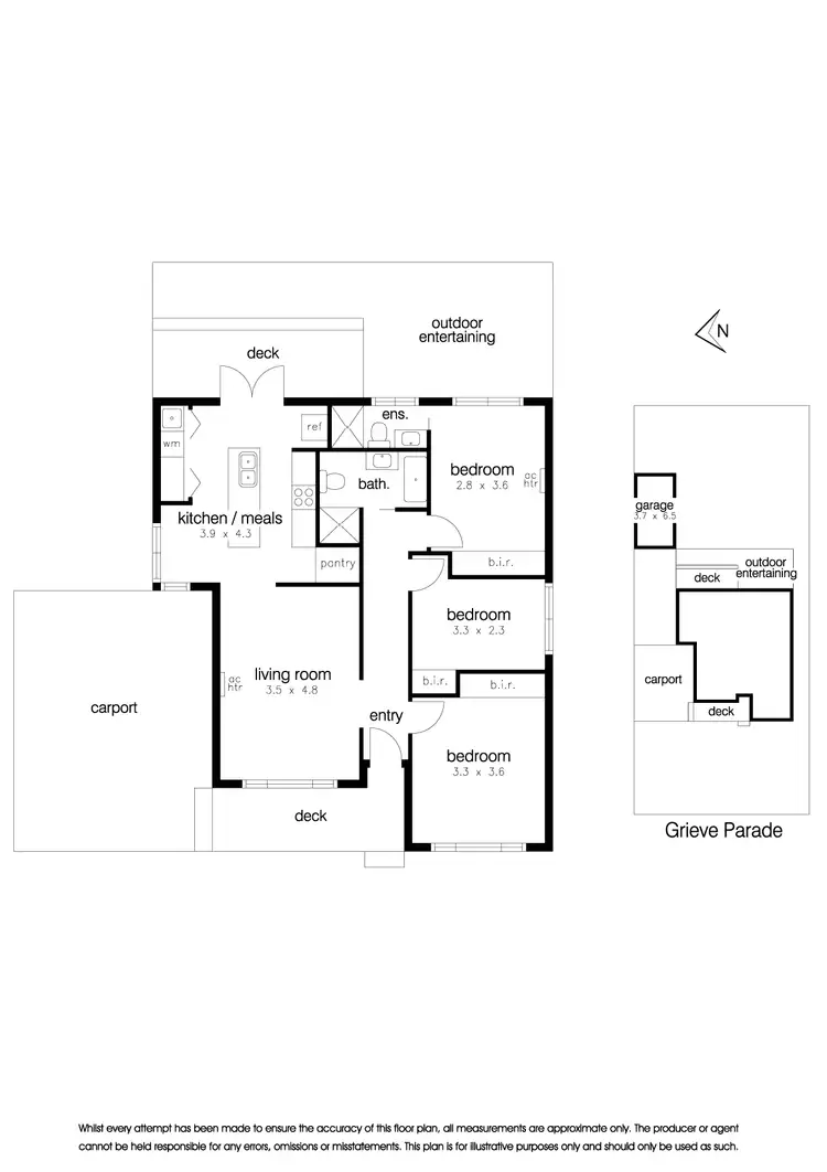 Floorplan of Homely house listing, 134 Grieve Parade, Altona VIC 3018
