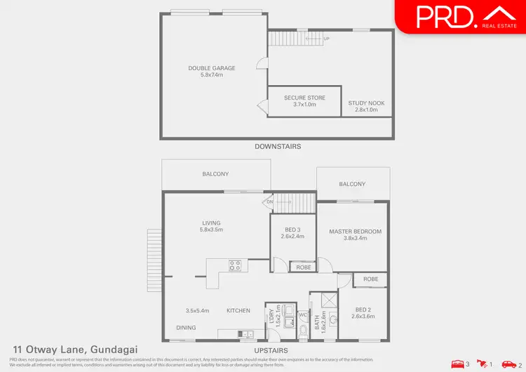 Floorplan of Homely house listing, 11 Otway Lane, Gundagai NSW 2722