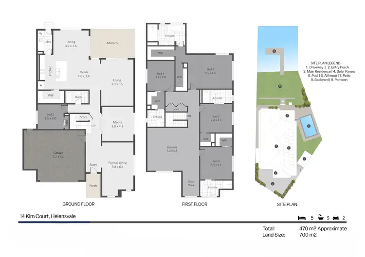 Floorplan of Homely house listing, 14 Kim Court, Helensvale QLD 4212