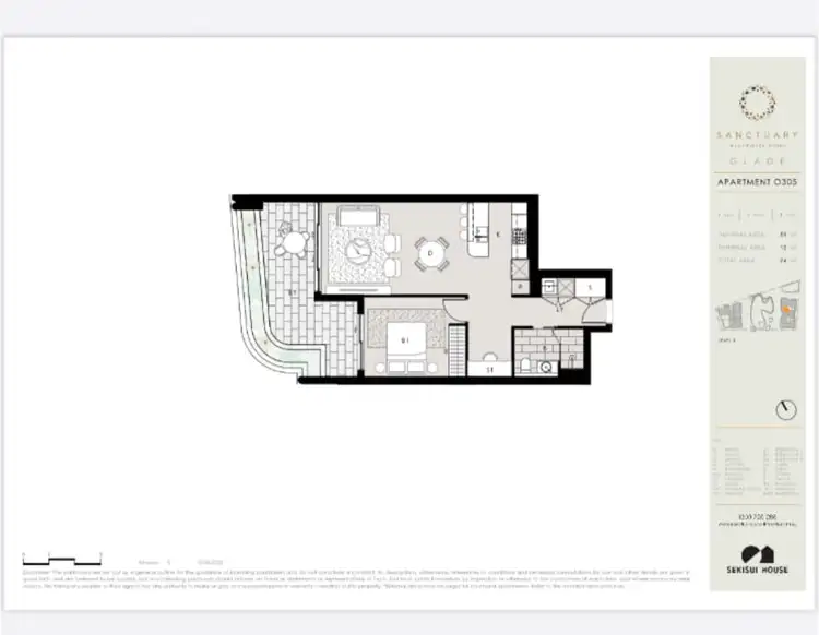 Floorplan of Homely house listing, 305/3-5 Sea Rush Street, Wentworth Point NSW 2127