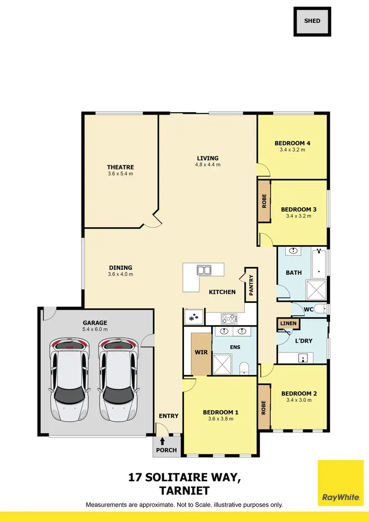 Floorplan of Homely house listing, 17 Solitaire Way, Tarneit VIC 3029