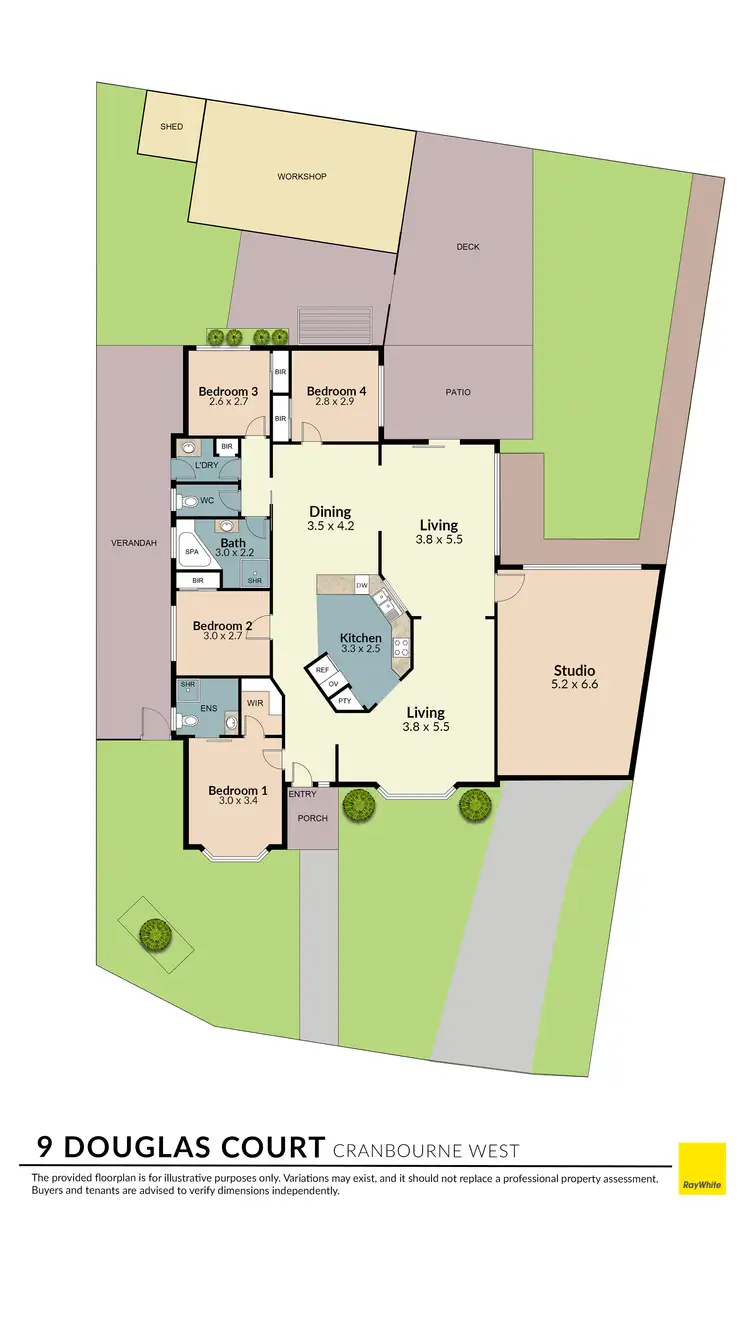 Floorplan of Homely house listing, 9 Douglas Court, Cranbourne West VIC 3977