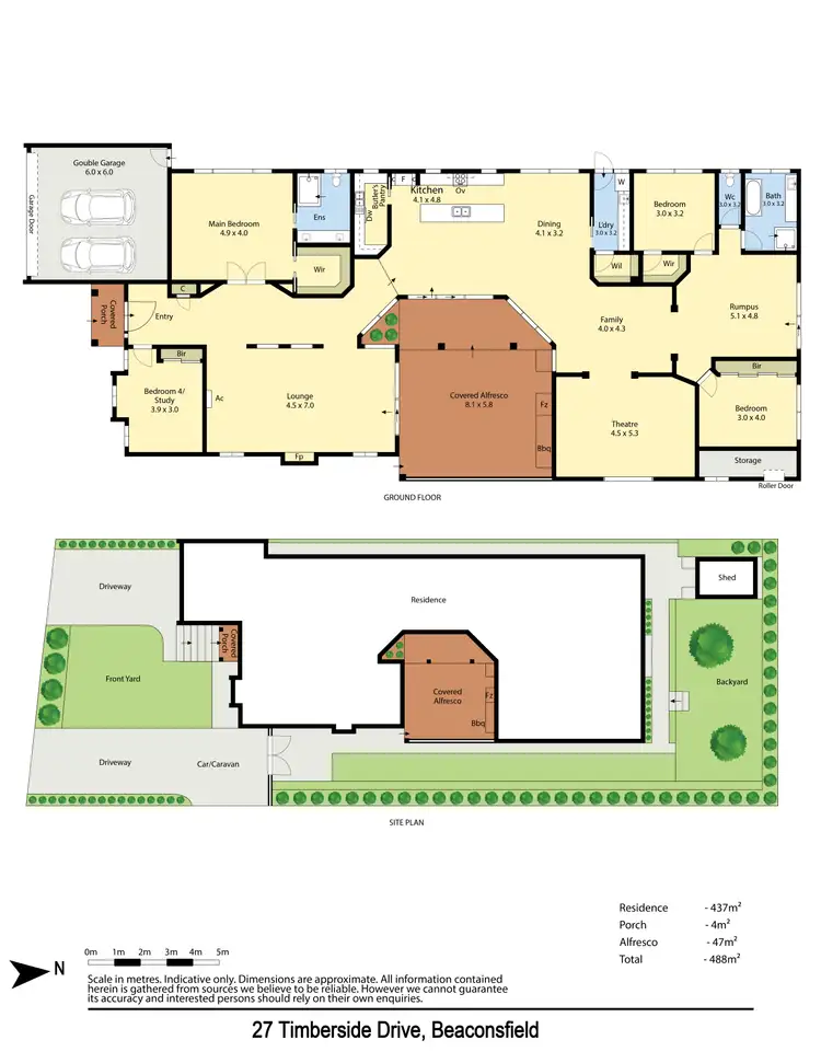 Floorplan of Homely house listing, 27 Timberside Drive, Beaconsfield VIC 3807