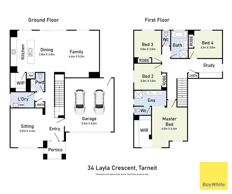 Floorplan of Homely house listing, 34 Layla Crescent, Tarneit VIC 3029