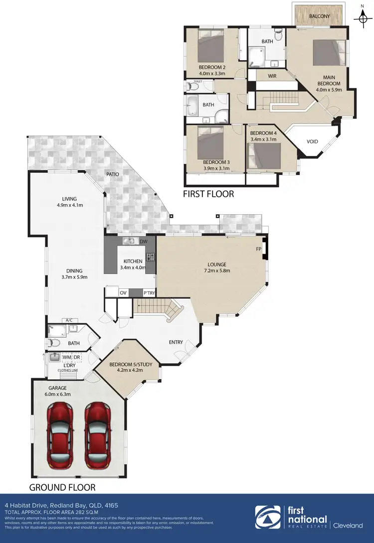 Floorplan of Homely house listing, 4 Habitat Drive, Redland Bay QLD 4165