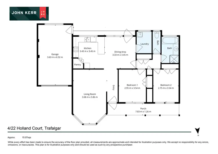 Floorplan of Homely townhouse listing, 4/22 Holland Court, Trafalgar VIC 3824
