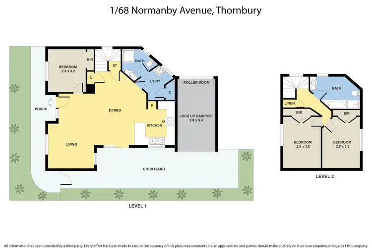 Floorplan of Homely house listing, 1/68 Normanby Avenue, Thornbury VIC 3071