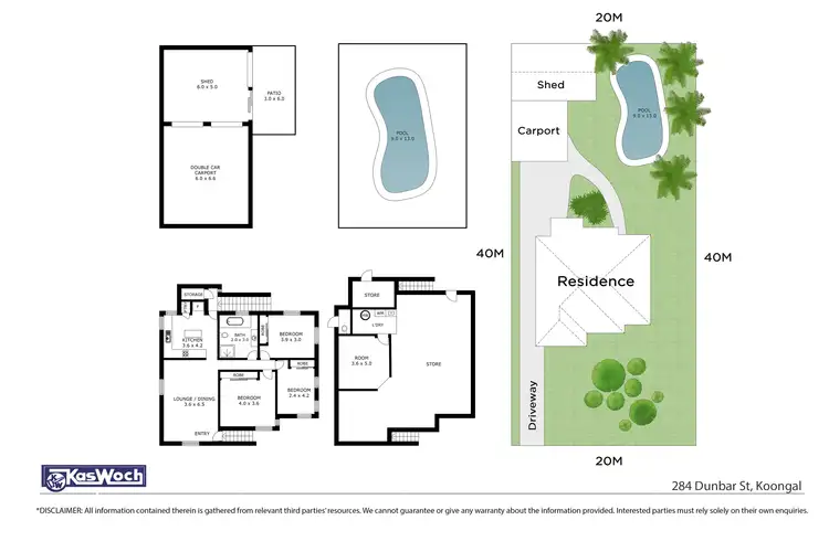 Floorplan of Homely house listing, 284 Dunbar Street, Koongal QLD 4701