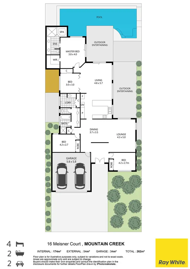 Floorplan of Homely house listing, 16 Meisner Court, Mountain Creek QLD 4557