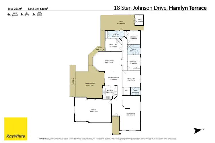 Floorplan of Homely house listing, 18 Stan Johnson Drive, Hamlyn Terrace NSW 2259