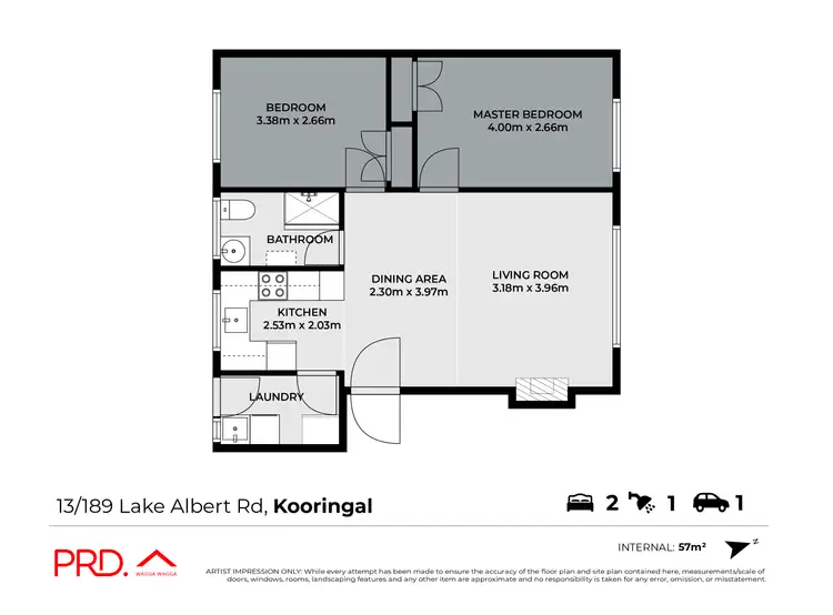 Floorplan of Homely unit listing, 13/189 Lake Albert Road, Kooringal NSW 2650