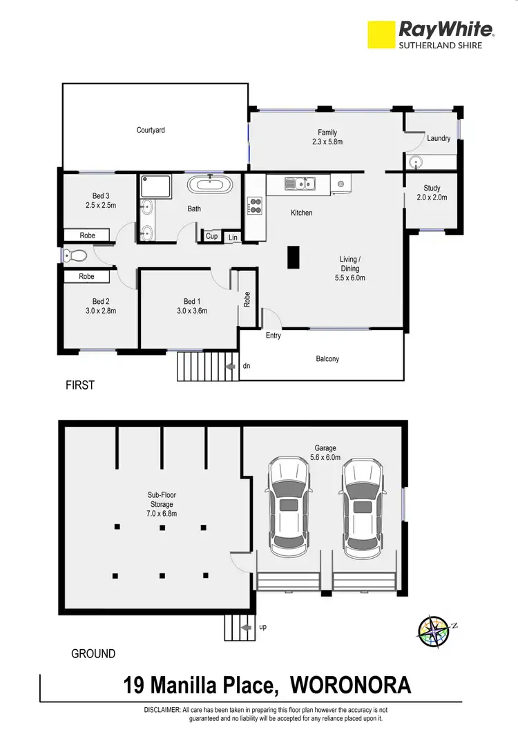 Floorplan of Homely house listing, 19 Manilla Place, Woronora NSW 2232
