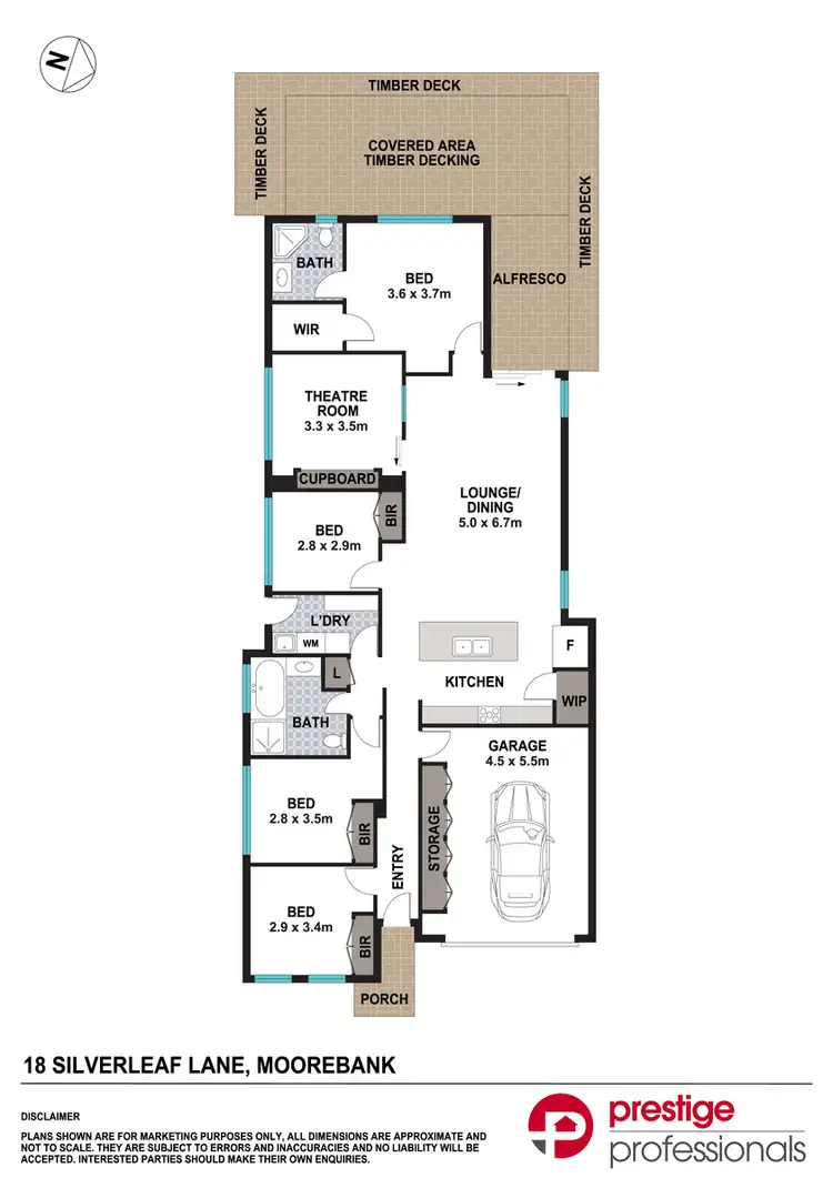 Floorplan of Homely house listing, 18 Silverleaf Lane, Moorebank NSW 2170