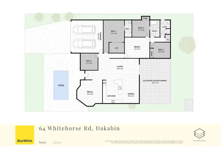 Floorplan of Homely house listing, 64 Whitehorse Road, Dakabin QLD 4503