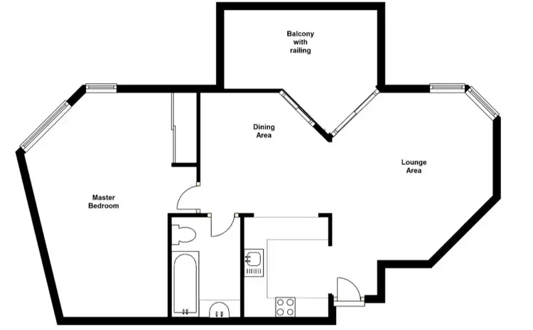 Floorplan of Homely apartment listing, 1502/95 Charlotte Street, Brisbane City QLD 4000