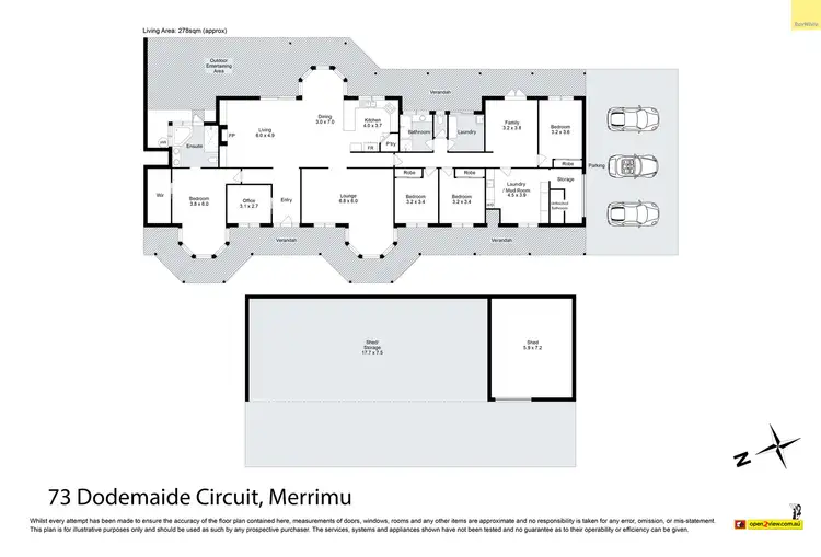 Floorplan of Homely house listing, 73 Dodemaide Circuit, Merrimu VIC 3340