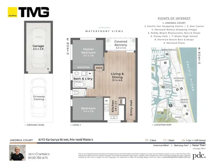 Floorplan of Homely apartment listing, 6/45 Karbunya Street, Mermaid Waters QLD 4218
