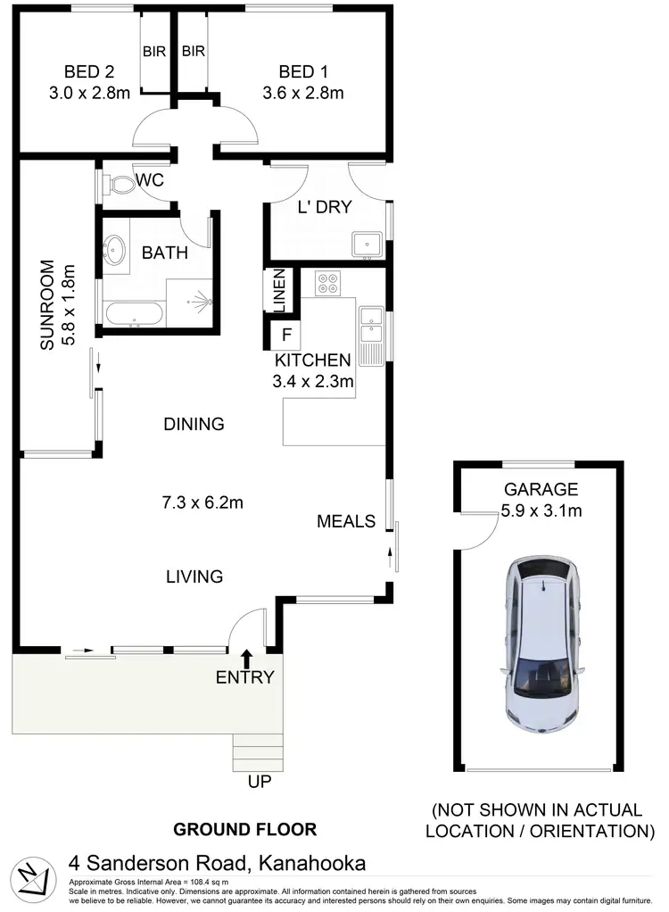 Floorplan of Homely house listing, 4 Sanderson Road, Kanahooka NSW 2530