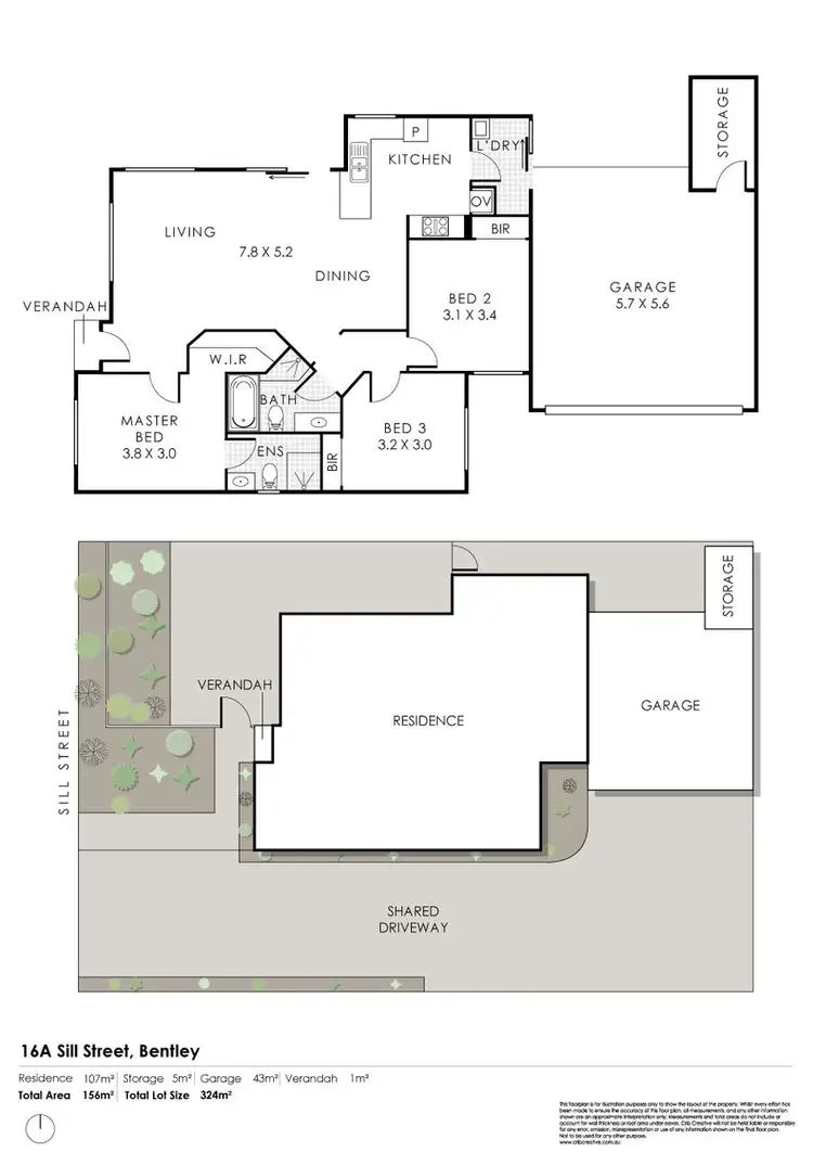 Floorplan of Homely house listing, 16A Sill Street, Bentley WA 6102