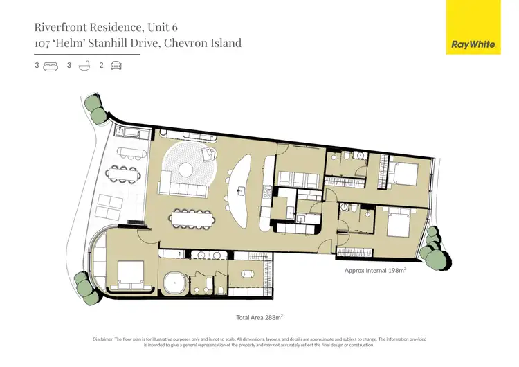 Floorplan of Homely apartment listing, 6/107 Stanhill Drive, Surfers Paradise QLD 4217