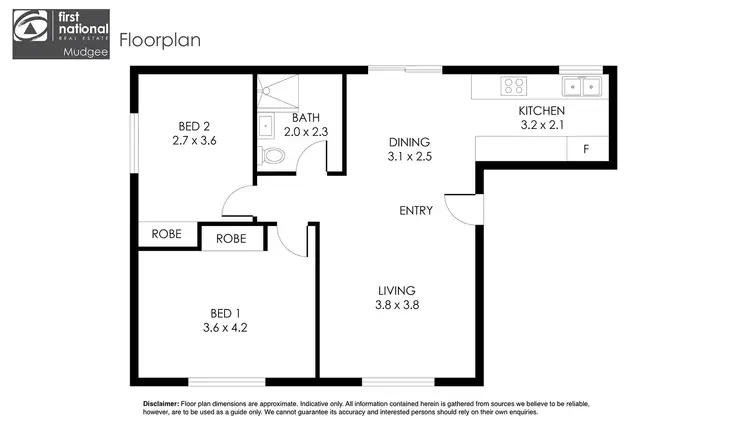 Floorplan of Homely unit listing, 7/1A Sydney Road, Mudgee NSW 2850