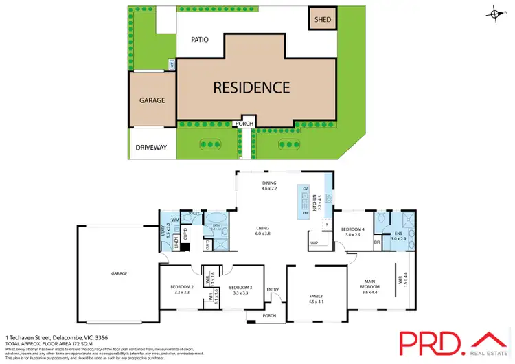 Floorplan of Homely house listing, 1 Techaven Street, Delacombe VIC 3356