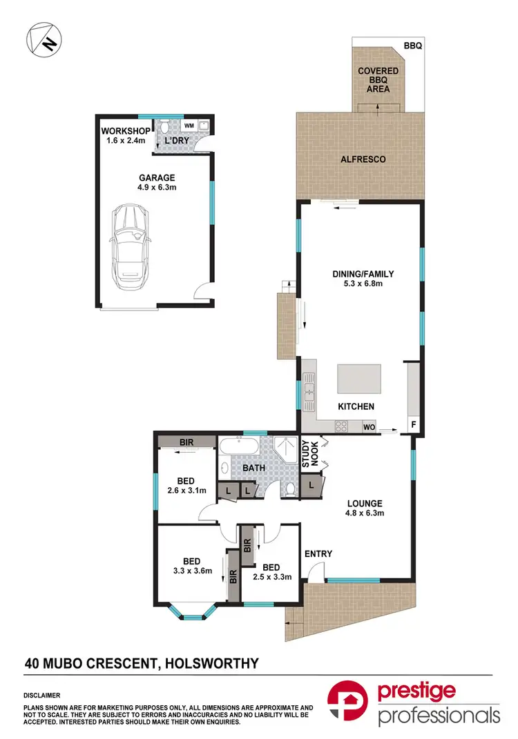Floorplan of Homely house listing, 40 Mubo Crescent, Holsworthy NSW 2173