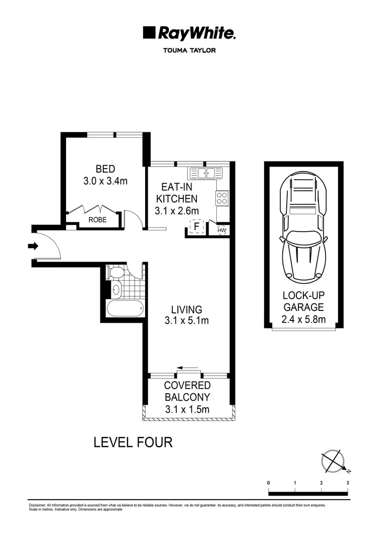 Floorplan of Homely apartment listing, 30/41-49 Roslyn Gardens, Elizabeth Bay NSW 2011