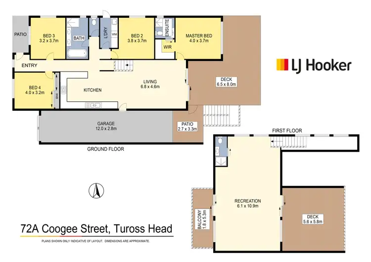 Floorplan of Homely house listing, 72A Coogee Street, Tuross Head NSW 2537
