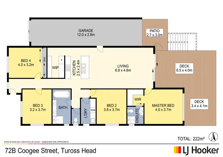 Floorplan of Homely house listing, 72B Coogee Street, Tuross Head NSW 2537