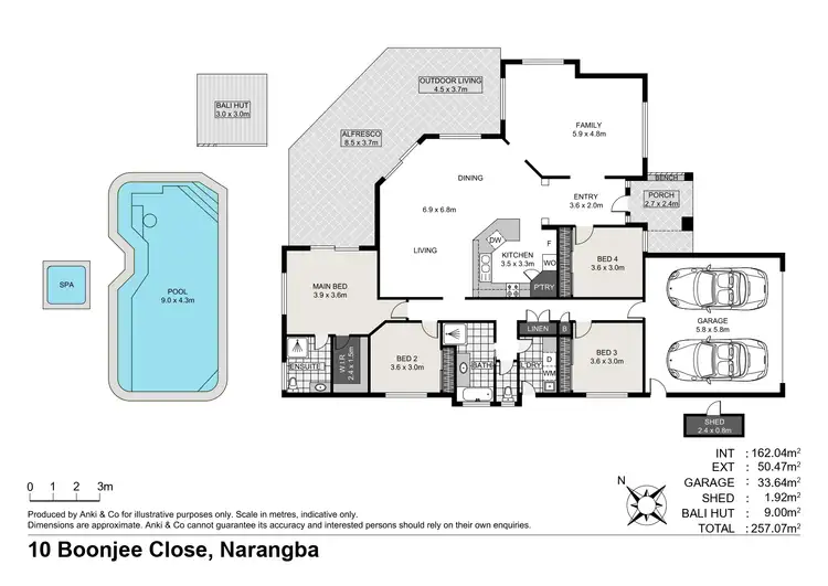 Floorplan of Homely house listing, 10 Boonjee Close, Narangba QLD 4504