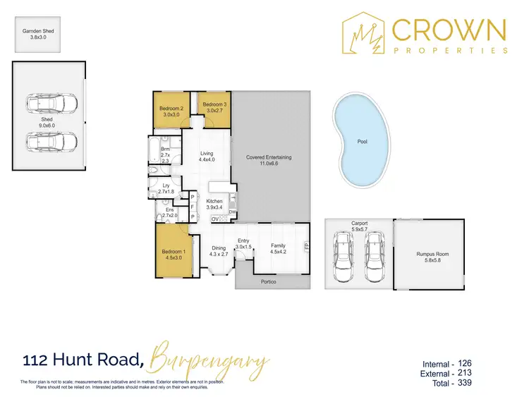 Floorplan of Homely house listing, 112 Hunt Road, Burpengary QLD 4505