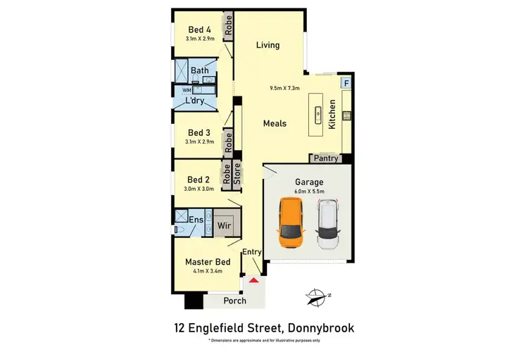Floorplan of Homely house listing, 12 Englefield Street, Donnybrook VIC 3064