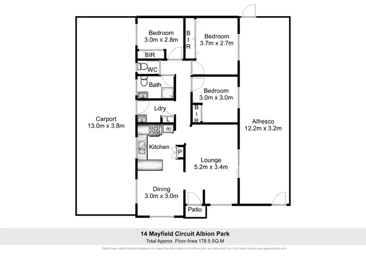 Floorplan of Homely house listing, 14 Mayfield Circuit, Albion Park NSW 2527