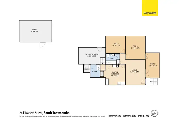 Floorplan of Homely house listing, 24 Elizabeth Street, South Toowoomba QLD 4350