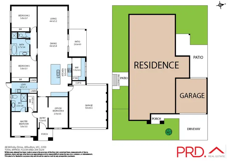 Floorplan of Homely house listing, 68 Willoby Drive, Alfredton VIC 3350