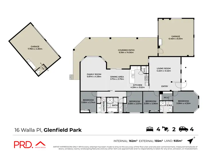 Floorplan of Homely house listing, 16 Walla Place, Glenfield Park NSW 2650