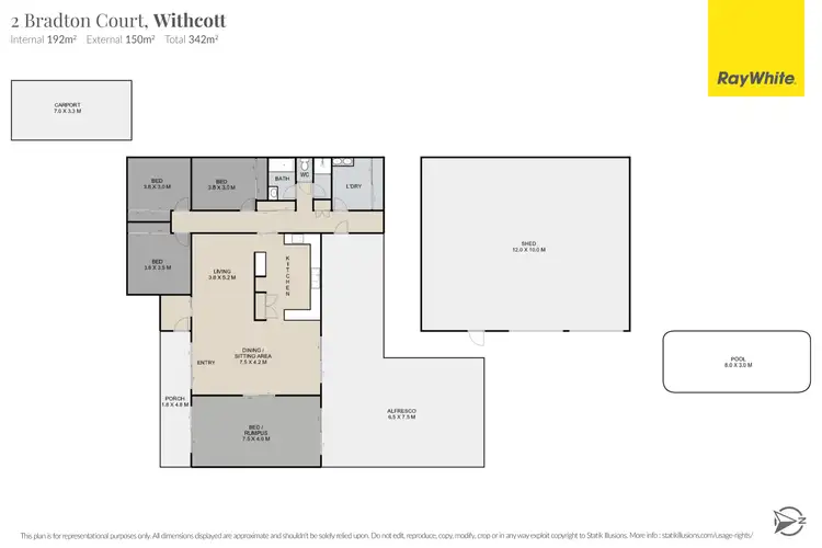 Floorplan of Homely house listing, 2 Bradton Court, Withcott QLD 4352