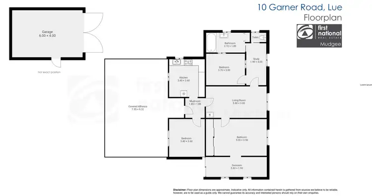 Floorplan of Homely house listing, 10 Garner Street, Lue NSW 2850