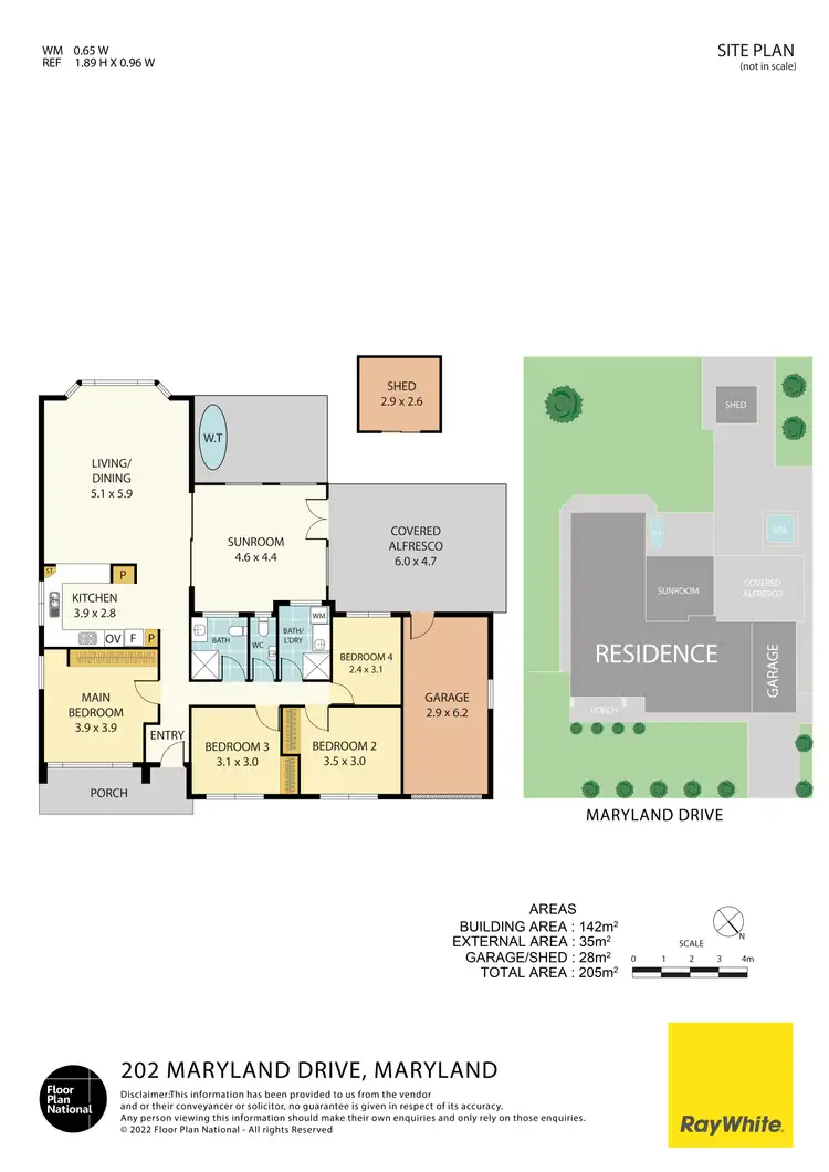 Floorplan of Homely house listing, 202 Maryland Drive, Maryland NSW 2287